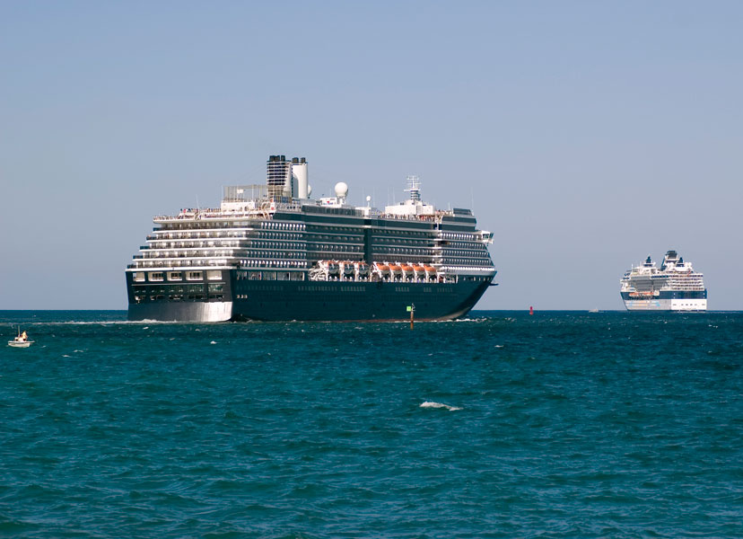 Cruise ship convoy
